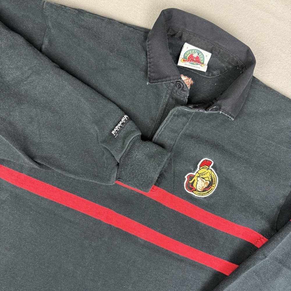 Vintage Barbarian Ottawa Senators Rugby Jersey 90s Large NHL Heavyweight